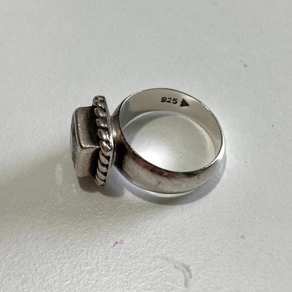 Silpada Sterling Silver Cubic Zirconia Ring Size 6-Stunning! - Picture 4 of 7